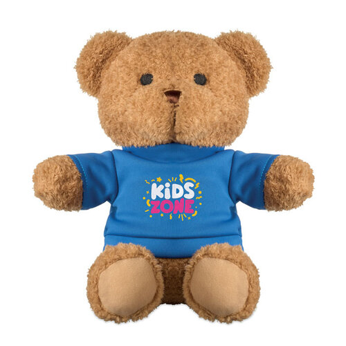 Teddybeer met T-shirt 23cm MO2745 bedrukken met logo DeBle