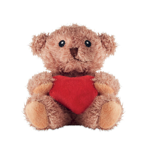 Pluche teddybeer met hart MO2802 bedrukken met logo DeBle