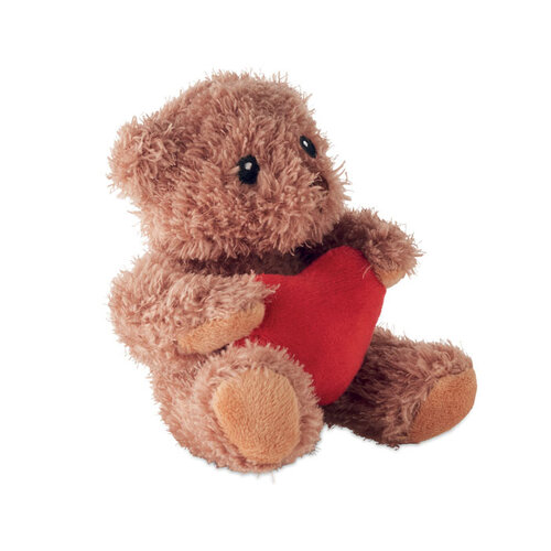 Pluche teddybeer met hart MO2802 bedrukken met logo DeBle