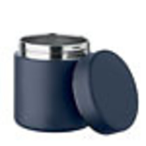 DeBle Gosnack dubbelwandige lunchcontainer 500 ml MO2757 van gerecycled RVS bedrukt met logo