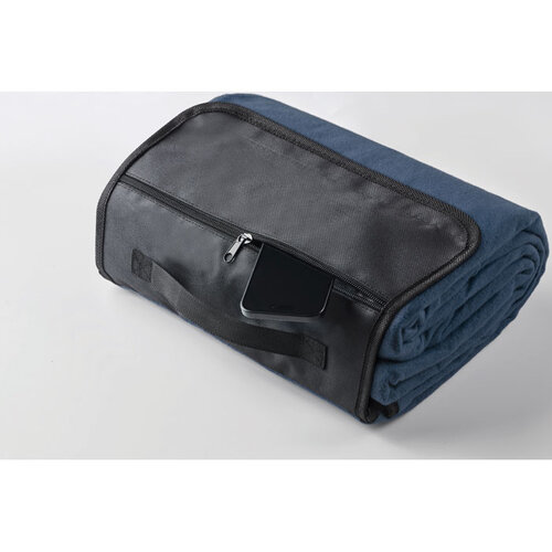 Extra grote picknickdeken MO2978 van RPET fleece met waterafstotende onderzijde bedrukt met logo