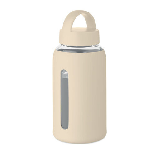 Fles van hoog borosilicaatglas MO2912 bedrukken met logo DeBle
