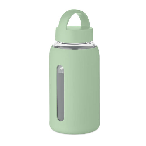 Fles van hoog borosilicaatglas MO2912 bedrukken met logo DeBle