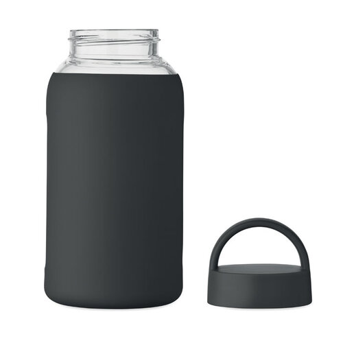 Fles van hoog borosilicaatglas MO2912 bedrukken met logo DeBle
