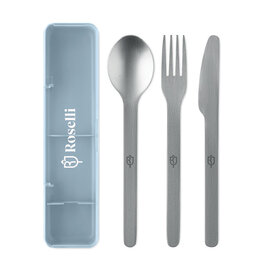 Roestvrijstalen bestekset MO2677 bedrukken met logo DeBle
