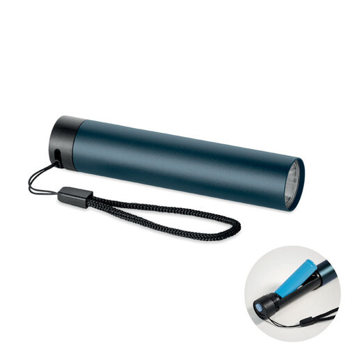 Gerecyclede aluminium zaklamp MO2786 bedrukken met logo DeBle
