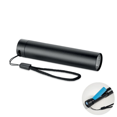 Gerecyclede aluminium zaklamp MO2786 bedrukken met logo DeBle