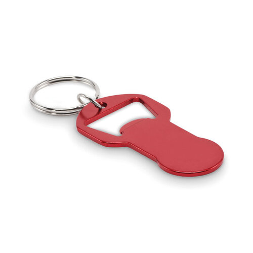 Alu sleutelhanger flesopener MO2793 bedrukken met logo DeBle