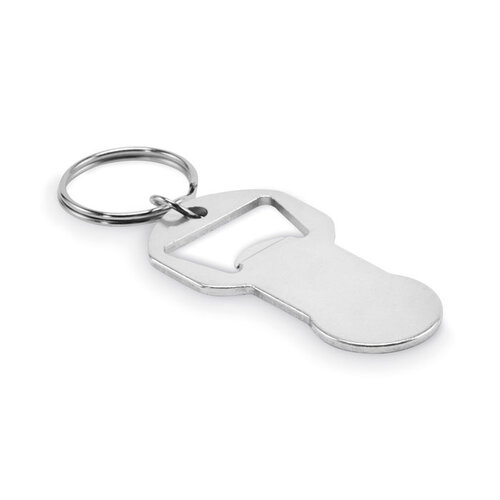Alu sleutelhanger flesopener MO2793 bedrukken met logo DeBle