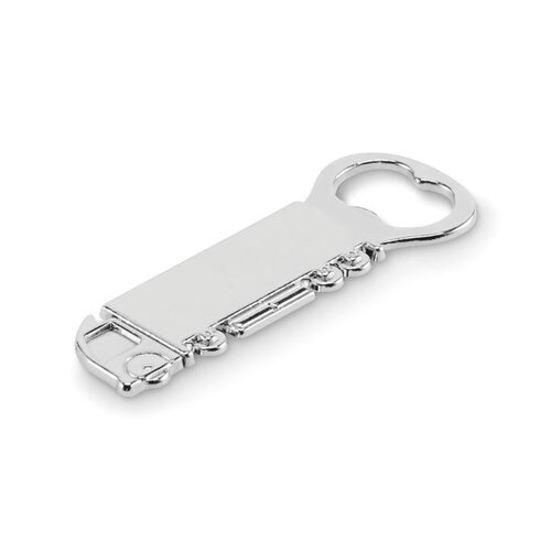 Flesopener in vrachtwagenvorm MO2820 bedrukken met logo DeBle