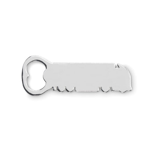 Flesopener in vrachtwagenvorm MO2820 bedrukken met logo DeBle