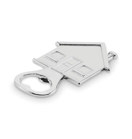 Flesopener in huisvorm MO2828 bedrukken met logo DeBle