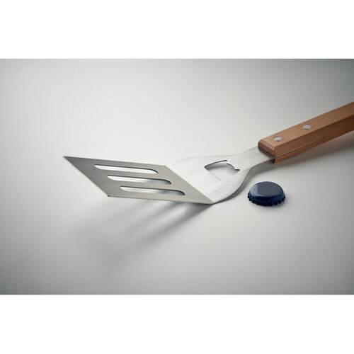 Beukenhout BBQ spatel MO2796 bedrukken met logo DeBle
