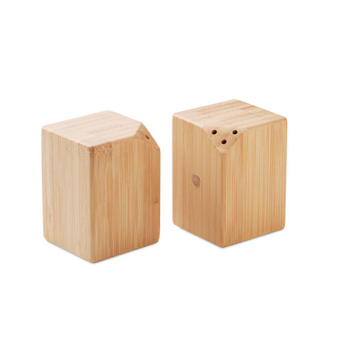 Bamboe peper- en zoutstel MO2771 bedrukken met logo DeBle