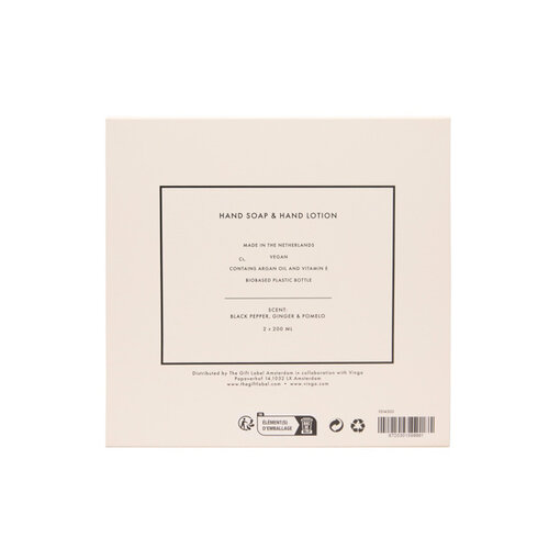 VINGA x TGL giftset voor handverzorging TGL1014303 bedrukken met logo DeBle