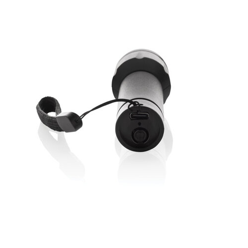 Flara RCS rplastic USB-oplaadbare zaklamp P514.0501 bedrukken met logo DeBle