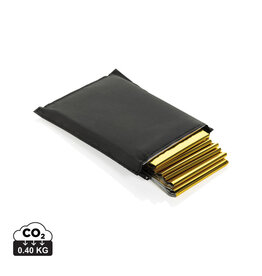 Solra-nooddeken in RCS RPET-etui P239.5501 bedrukken met logo DeBle