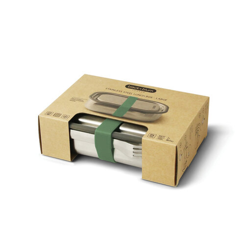 Black+Blum RVS Lunchbox Groot P439.0027 bedrukken met logo DeBle