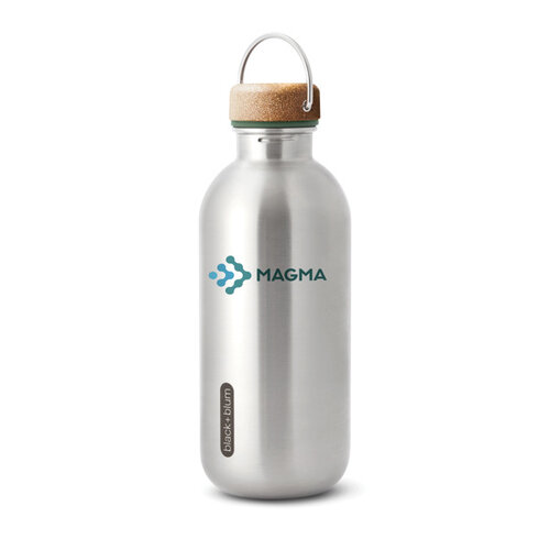 Black+Blum Stalen Water Fles 600 ml P439.1227 bedrukken met logo DeBle
