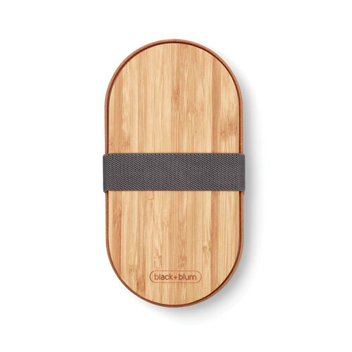 Black+Blum Stainless Steel Dubbele Bento Box P439.2002 bedrukken met logo DeBle