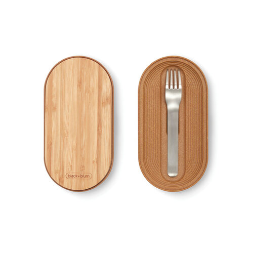 Black+Blum Stainless Steel Dubbele Bento Box P439.2002 bedrukken met logo DeBle