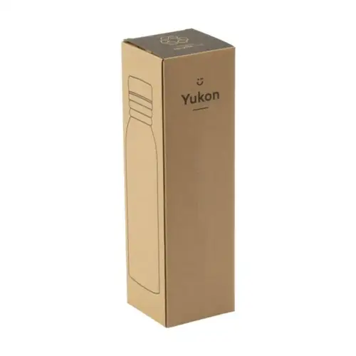 Yukon thermosfles 600 ml met draaglus 261185 bedrukt met logo