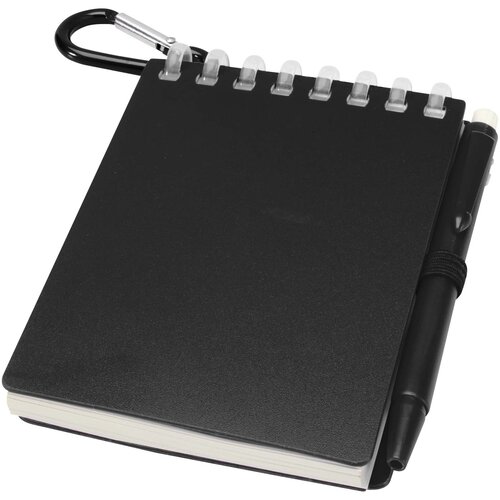 DeBle Lig Mini outdoor notitieboek met balpen van gerecycled materiaal bedrukken met logo