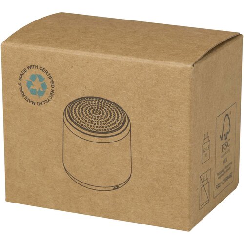 Velkis 3W Bluetooth speaker gerecycled plastic met logo bedrukken DeBle