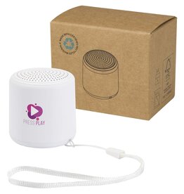 Velkis 3W Bluetooth speaker gerecycled plastic met logo bedrukken DeBle
