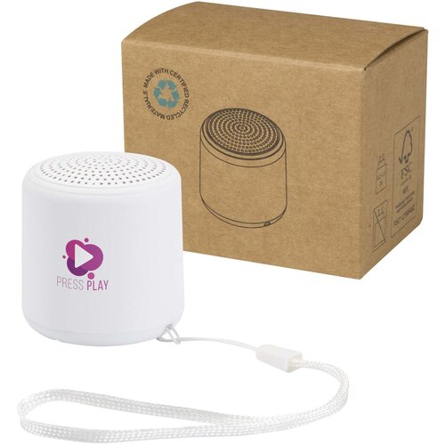 Velkis 3W Bluetooth speaker gerecycled plastic met logo bedrukken DeBle