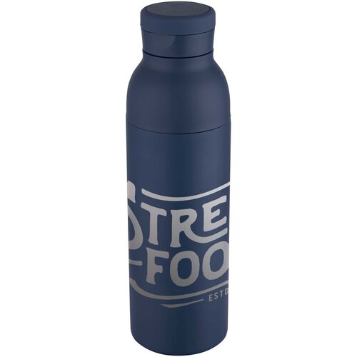 DeBle Illuminate RCS gerecyclede RVS drinkfles 650 ml dubbelwandig bedrukt met logo