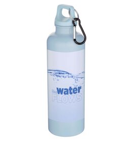 DeBle Oregon RCS gerecyclede plastic drinkfles 750 ml met karabijnhaak bedrukt met logo