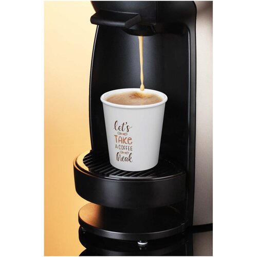 DeBle Americano Piccolo beker 100 ml herbruikbaar bedrukt met logo