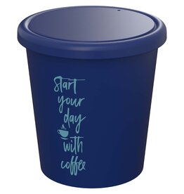 DeBle Americano Piccolo beker 100 ml met deksel herbruikbaar bedrukt met logo