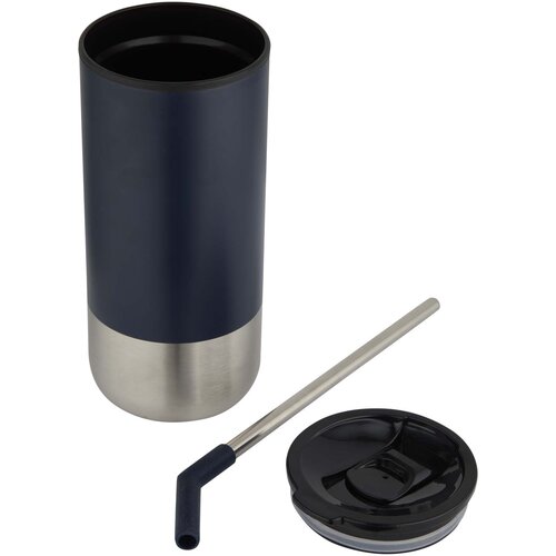 DeBle Grayson RCS geïsoleerde beker 480 ml met rietje gegraveerd met logo