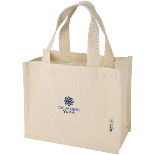 Odessa minidraagtas van GRS gerecycled katoen 9 liter bedrukken met logo