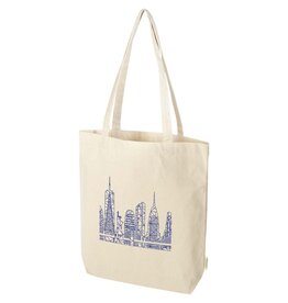 Odisha biologisch katoenen draagtas 11L met brede bodem bedrukken met logo DeBle