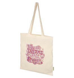 Odisha biologisch katoenen draagtas 7L 100 g/m² bedrukken met logo DeBle