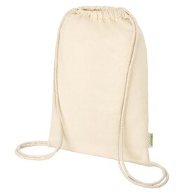 Odisha biologisch katoenen trekkoordtas 5L bedrukken met logo DeBle