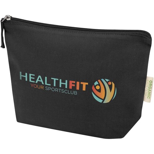 Odisha biologisch katoenen toilettas 1L bedrukken met logo DeBle