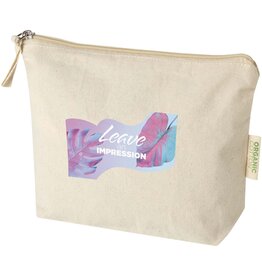 Odisha biologisch katoenen toilettas 1L bedrukken met logo DeBle