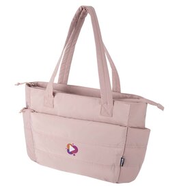 Puffer 15,6 inch GRS gerecycleerde laptopdraagtas bedrukken met logo DeBle