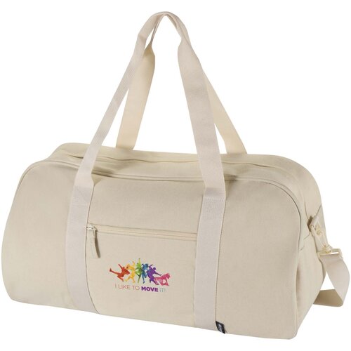 Recanvas GRS gerecycleerde duffelbag 40L bedrukken met logo DeBle