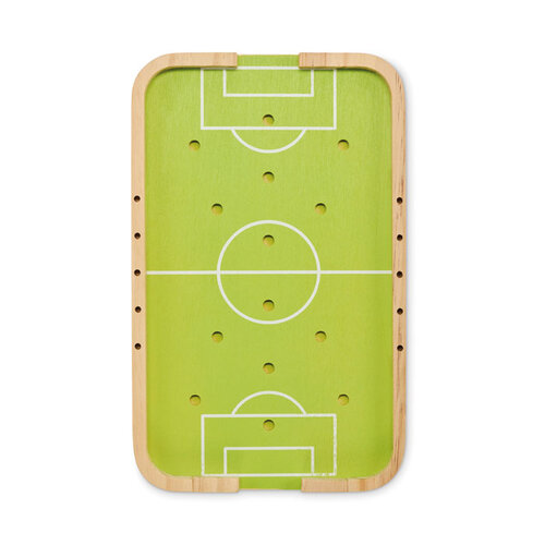 Houten voetbalspel bedrukken met logo DeBle