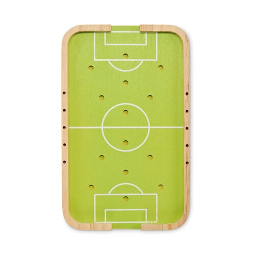Houten voetbalspel bedrukken met logo DeBle