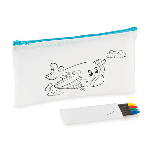 Etui met 4 krijtjes MO2787 bedrukken met logo DeBle