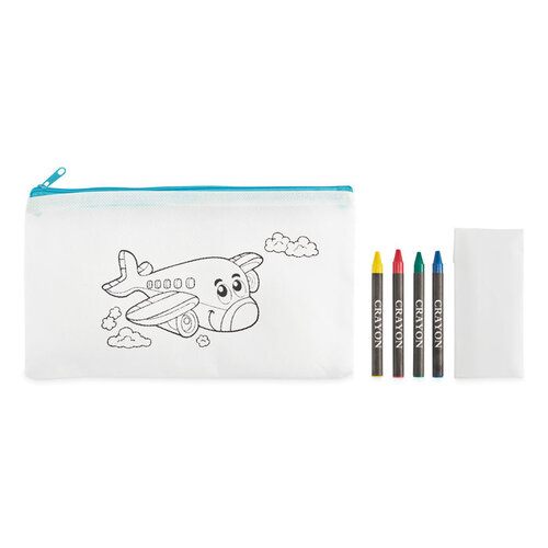 Etui met 4 krijtjes MO2787 bedrukken met logo DeBle