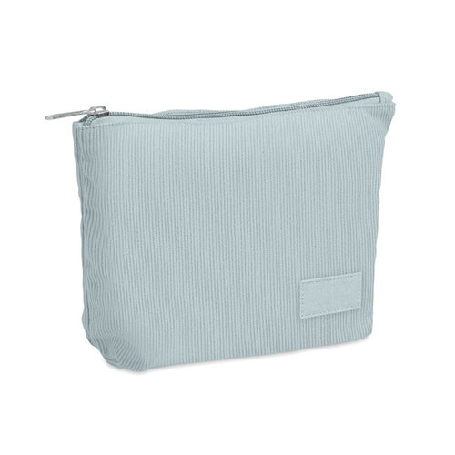 Corduroy cosmeticatasje MO2876 bedrukken met logo DeBle