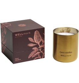 Wellmark geurkaars van sojawas bedrukken met logo DeBle