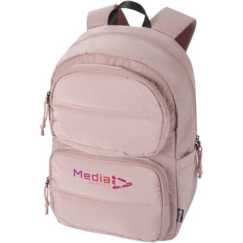 Puffer 15,6 inch GRS gerecycleerde laptoptas bedrukken met logo DeBle
